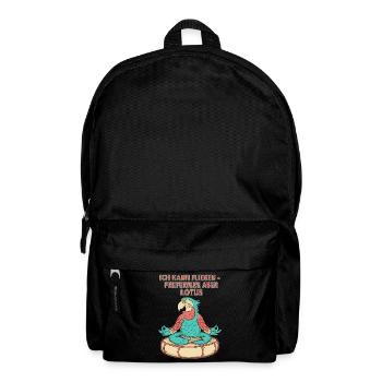 I can fly, but prefer lotus - Backpack - black - Front