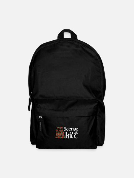 Schottischer Kilt Tracht - Schottenrock Schottland - Rucksack - Schwarz