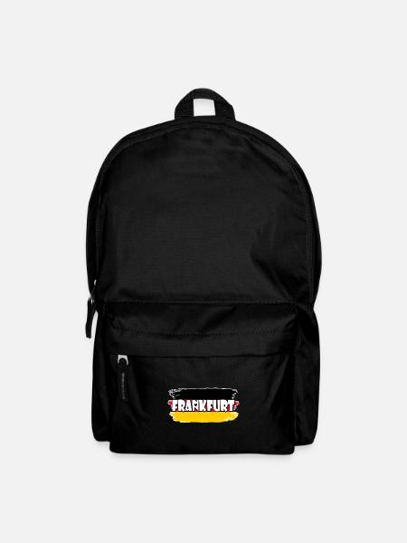 Frankfurt Deutschland Flagge - Rucksack - Schwarz