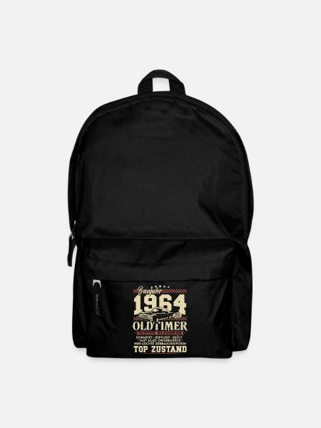 Oldtimer Baujahr 1964 Jahrgang Geburtstag Geschenk - Rucksack - Schwarz