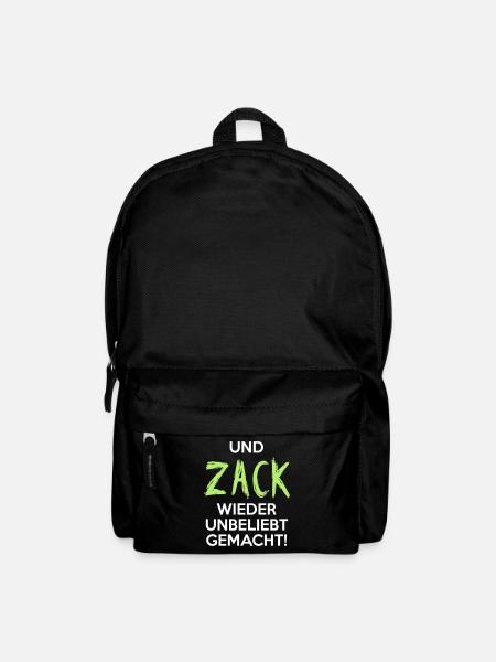 UND ZACK WIEDER UNBELIEBT GEMACHT Geschenkidee - Rucksack - Schwarz