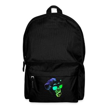 Kühler Affe - Rucksack - Schwarz - Vorne