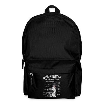 Anatomie Border Collie Hundehalter Geschenk - Rucksack - Schwarz - Vorne
