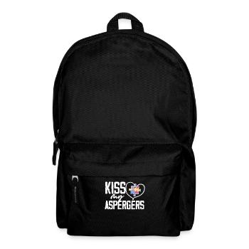 Kiss My Aspergers Autism Awareness Sped Teacher - Backpack - black - Front