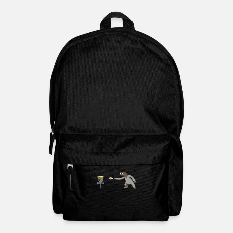 Disc Golf Faultier - Rucksack - Schwarz