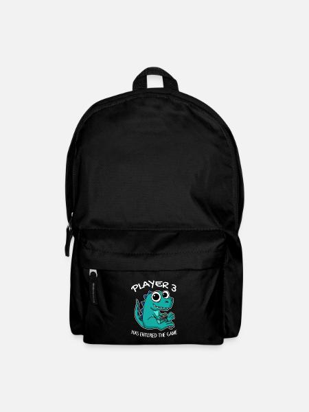 Drittes Baby Spieler 3 hat das Spiel Betreten Baby - Rucksack - Schwarz