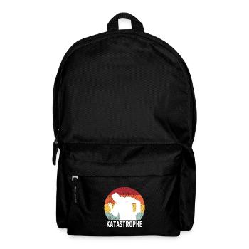 Alter Katastrophe lustiger Spruch vintage retro - Rucksack - Schwarz - Vorne