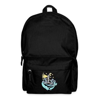 Phare côte mer mer - Sac à dos - noir - Devant