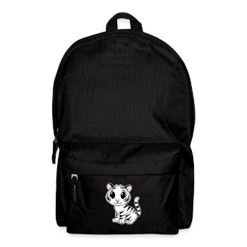 Weißer Tiger - Rucksack - Schwarz - Vorne
