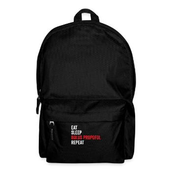 Eat Sleep Bolus Propofol Repeat - Rucksack - Schwarz - Vorne