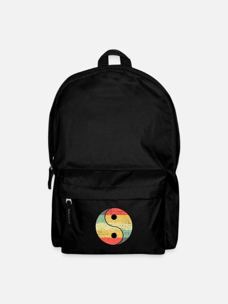 Vintage Yin Yang - Rucksack - Schwarz