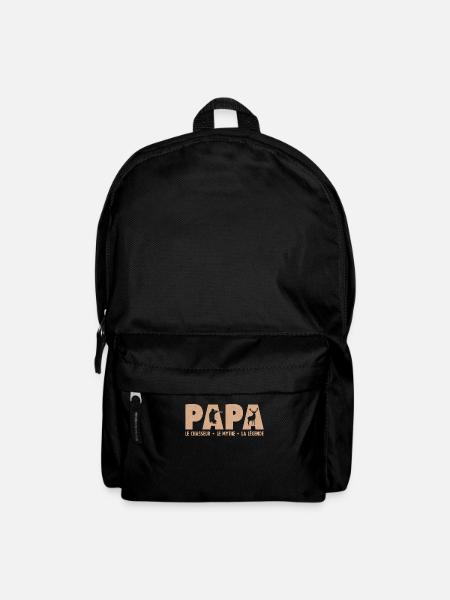 Papa Le Chasseur L'homme Le Mythe La Légende - Sac à dos - noir