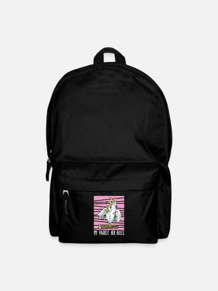 Papagei - Rucksack - Schwarz