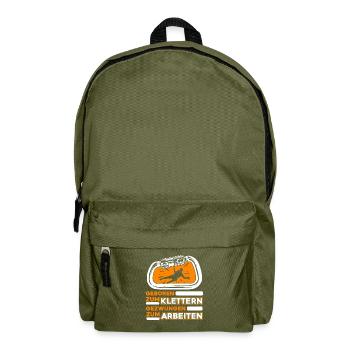 Klettern Bergsport Kletterer - Rucksack - Olivgrün - Vorne