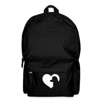 Caniche Chien Coeur Ombre Image - Caniche - Sac à dos - noir - Devant