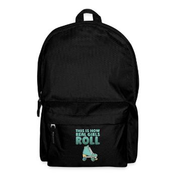 Rollschuhe Laufen Roller Skates - Rucksack - Schwarz - Vorne