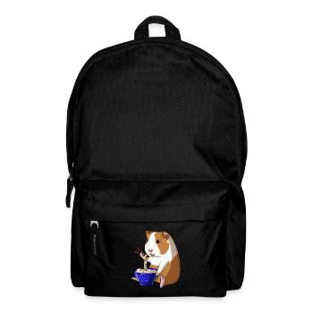 Japanische Kawaii Ramen Nudeln Meerschweinchen - Rucksack - Schwarz - Vorne