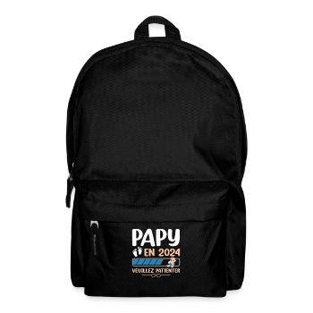Papy En 2024 Veuillez Patienter - Sac à dos - noir - Devant