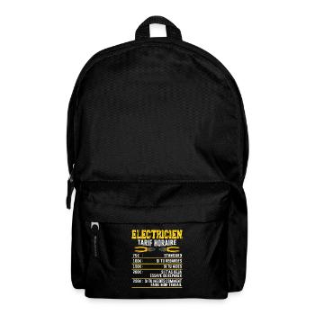 Le Tarif Horaire D'un Électricien - Sac à dos - noir - Devant