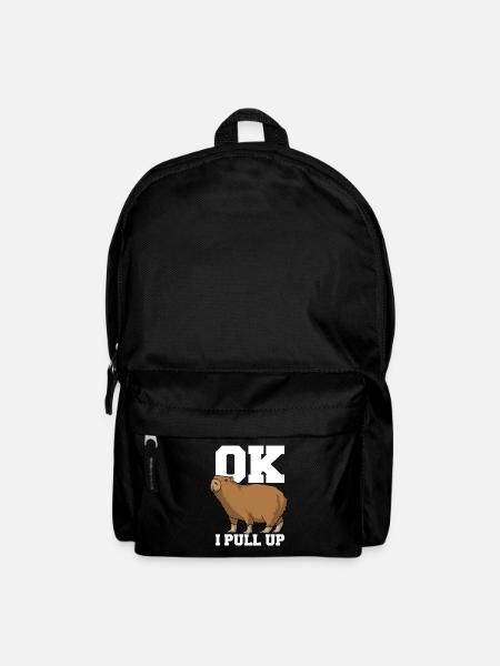 Ok, I pull up Capybara gift - Backpack - black