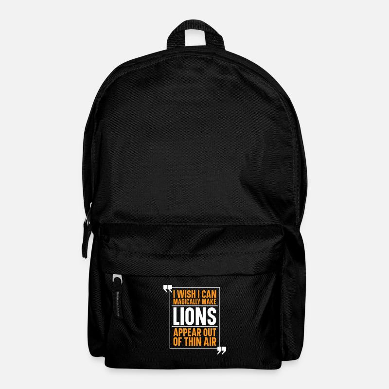 Löwe - Rucksack - Schwarz