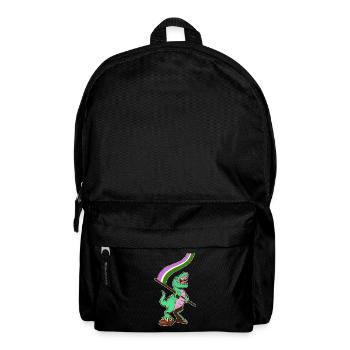 Drapeau LGBTQ - Dinosaur Genderqueer - Sac à dos - noir - Devant