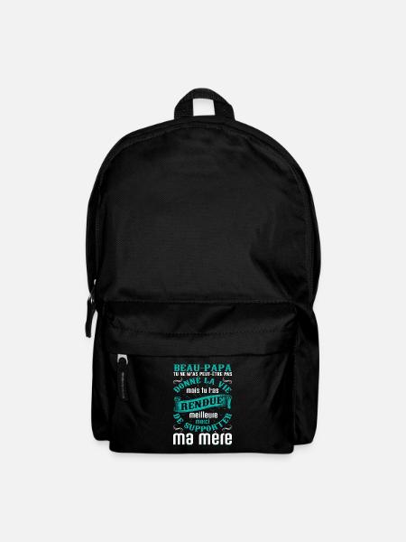 Beau-père Beau Papa Beaupère Beau-papa Amour Bonus - Sac à dos - noir