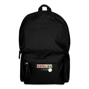 Bowling-Spieler-Sport-Chemie - Rucksack - Schwarz - Vorne
