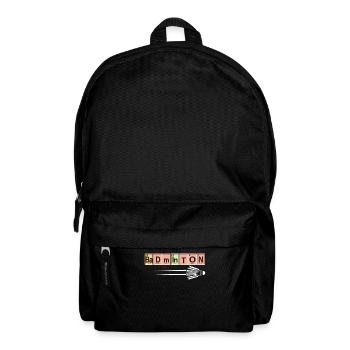 Badminton-Spieler-Sport-Chemie - Rucksack - Schwarz - Vorne