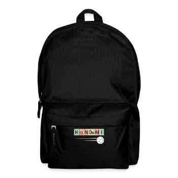 Chemistry of handball player sports - Backpack - black - Front