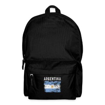 Argentina Flag Distressed Argentine Flag - Backpack - black - Front