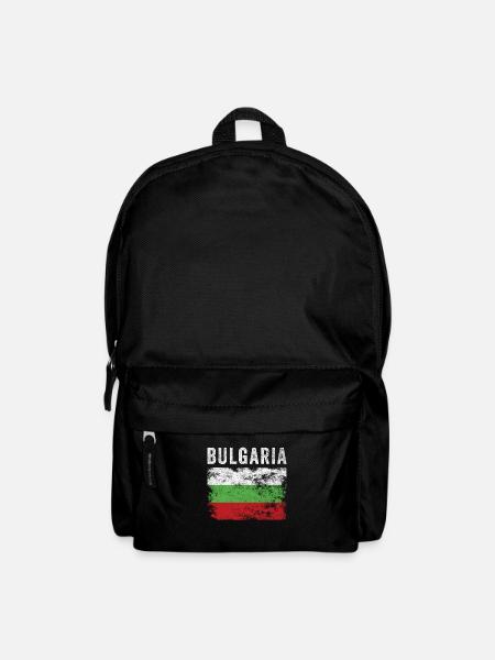 Bulgaria Flag Distressed Bulgarian Flag - Backpack - black