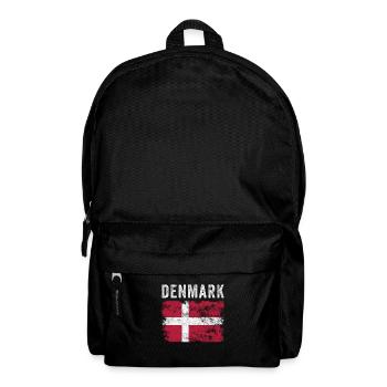 Denmark Flag Distressed - Danish Flag - Backpack - black - Front