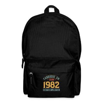 Juin Année 1982 Anniversaire Vintage Idée Cadeau - Sac à dos - noir - Devant