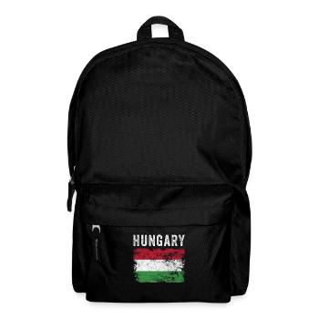 Hungary Flag Distressed - Hungarian Flag - Backpack - black - Front