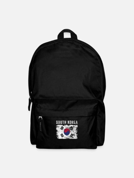 Südkorea Flagge Distressed - Rucksack - Schwarz