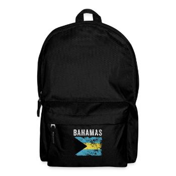Bahamas Flag Distressed - Bahamian Flag - Backpack - black - Front