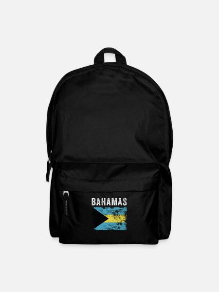 Drapeau des Bahamas en détresse - Drapeau des Bahamas - Sac à dos - noir