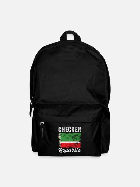 Flagge der Tschetschenischen Republik verzweifelt - Rucksack - Schwarz