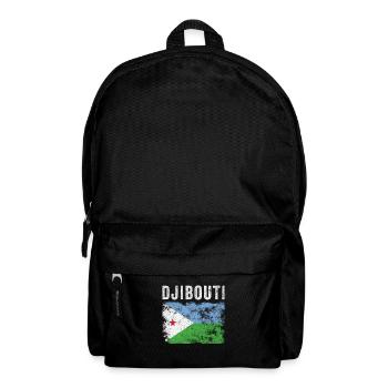 Dschibuti Flagge Distressed Djiboutian Flagge - Rucksack - Schwarz - Vorne