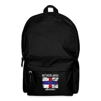 Flagge der Niederländischen Antillen verzweifelt - Rucksack - Schwarz - Vorne