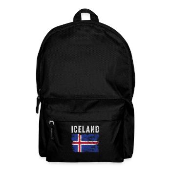 Iceland Flag Distressed - Icelandic Flag - Backpack - black - Front