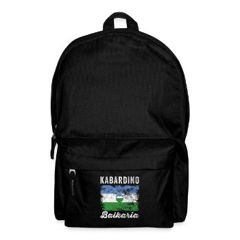 Kabardino Balkaria Drapeau en détresse - Sac à dos - noir - Devant