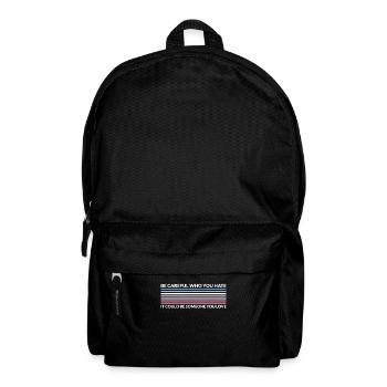 Vorsichtig, Wer Hasst - LGBTQ Bigender - Rucksack - Schwarz - Vorne