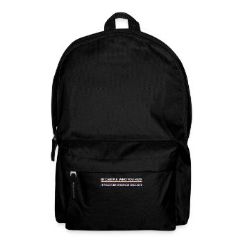 Attention, qui déteste - LGBTQ Intersexué - Sac à dos - noir - Devant