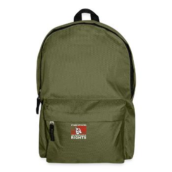 stars stripes reproductive rights pro choice - Backpack - olive green - Front