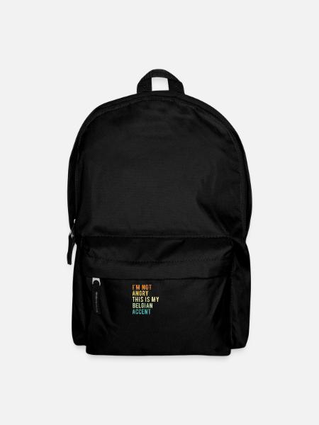 Je ne suis pas méchant, mon accent belge - Sac à dos - noir