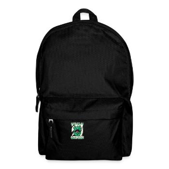 Gecke Echse Reptil Eidechse Lizard - Rucksack - Schwarz - Vorne