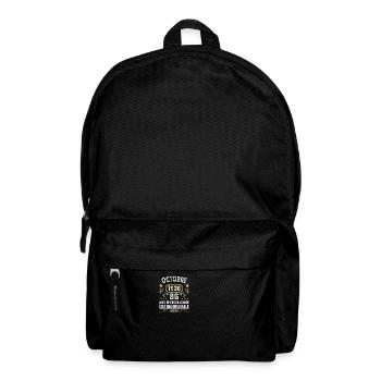 Octobre 1936 86 Ans Anniversaire Idée Cadeau Rétro - Sac à dos - noir - Devant