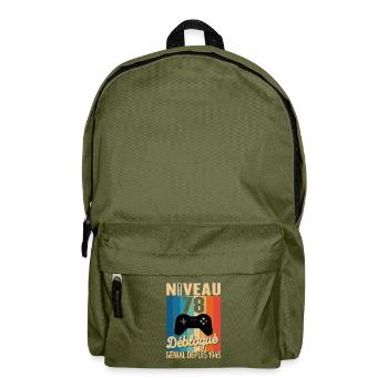 78 Ans 1945 Anniversaire Cadeau Citation Gamer - Sac à dos - vert olive - Devant